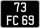 French license plate, FNI