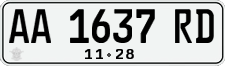 License plate of Indonesia, Regular plates