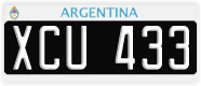 License plate of Argentina, Cars (1995, ABC 123)