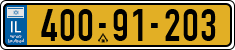 License plate of Israel, Regular plates