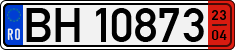 License plate of Romania, Long-term temporary