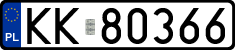 License plates of Poland, Regular car plates