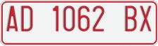 License plate of Indonesia, Temporary