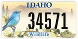 Idaho, Specialty plates