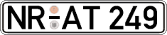 German license plate, Regular plates