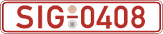 German license plate, Red license plates