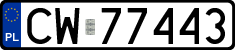 License plates of Poland, Regular car plates