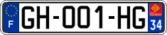 French license plate, SIV (ordinary)