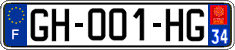 French license plate, SIV (ordinary)