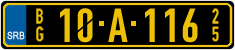 License plate of Serbia, Diplomatic