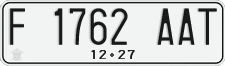 License plate of Indonesia, Regular plates