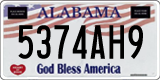 Alabama, God Bless America (1234AB5)
