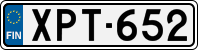 License plate of Finland, Cars