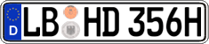 German license plate, Plates for oldtimers (type 