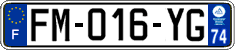 French license plate, SIV (ordinary)