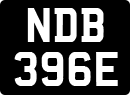 License plate of the United Kingdom, 1963 year system