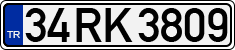 License plate of Turkey, Regular plates