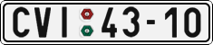 License plate of the Czech Republic, Cars (1960)