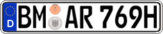 German license plate, Plates for oldtimers (type 
