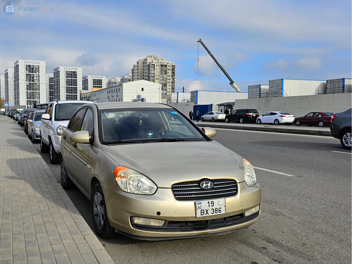19 BX 386, Hyundai Accent 3rd gen Sedan (MC), 2006­–2011