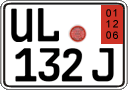 German license plate, Export transit plates