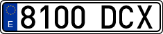 License plates of Spain, Ordinary (2000)