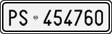License plate of Italy, Cars (1927 year series)