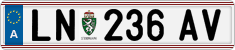 License plate of Austria, Regular plates