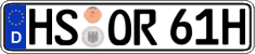 German license plate, Plates for oldtimers (type 