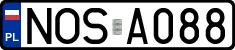 License plates of Poland, Regular car plates