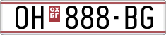 License plate of North Macedonia, Regular plates (1993)