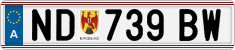 License plate of Austria, Regular plates