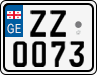 License plate of Georgia, Motorcycles (2014)