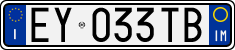 License plate of Italy, Cars (1994 year series)