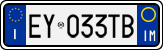 License plate of Italy, Cars (1994 year series)