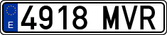 License plates of Spain, Ordinary (2000)