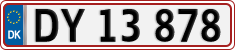 License plate of Denmark, Regular plates