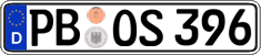 German license plate, Regular plates