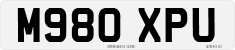 License plate of the United Kingdom, 1983 year system