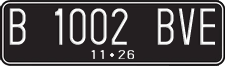 License plate of Indonesia, Regular plates