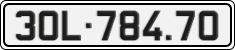 License plate of Vietnam, Cars