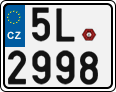License plate of the Czech Republic, Motorcycles (2001)