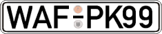 German license plate, Regular plates