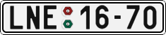 License plate of the Czech Republic, Cars (1960)