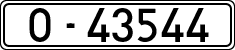 License plates of Spain, 1900 year series