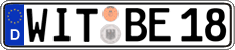 German license plate, Regular plates