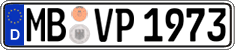 German license plate, Regular plates