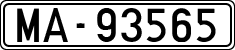 License plates of Spain, 1900 year series
