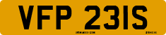License plate of the United Kingdom, 1963 year system