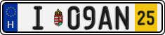 license plates of Hungary, Temporary (2022)